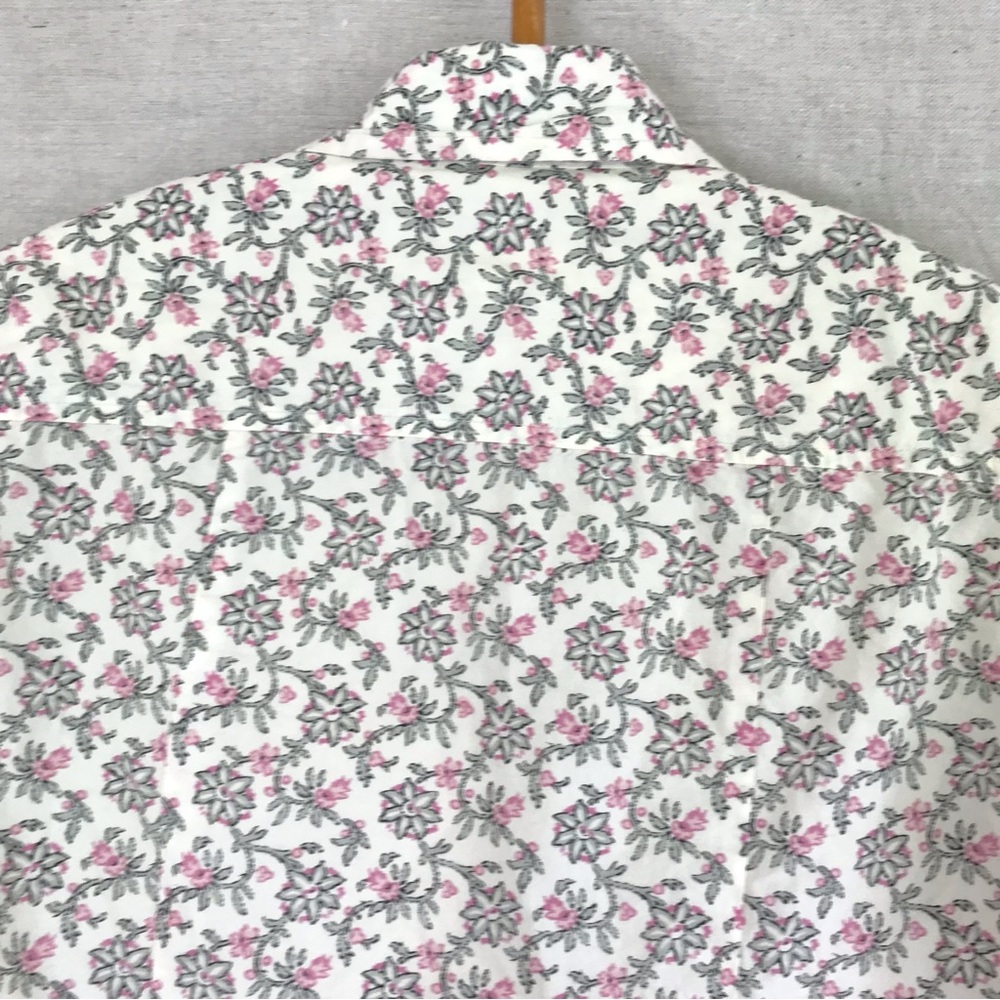 Vintage womens button up shirt size S floral print 90s cottagecore casual - Picture 4 of 7